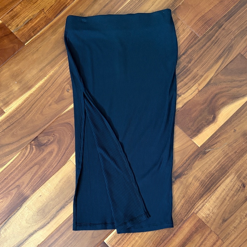 Stillwater black ribbed Pencil Skirt NWT XS